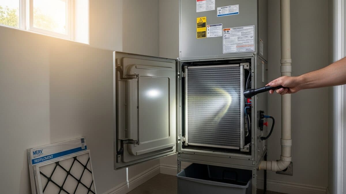 Why Your AC Smells Musty During a Heat Wave