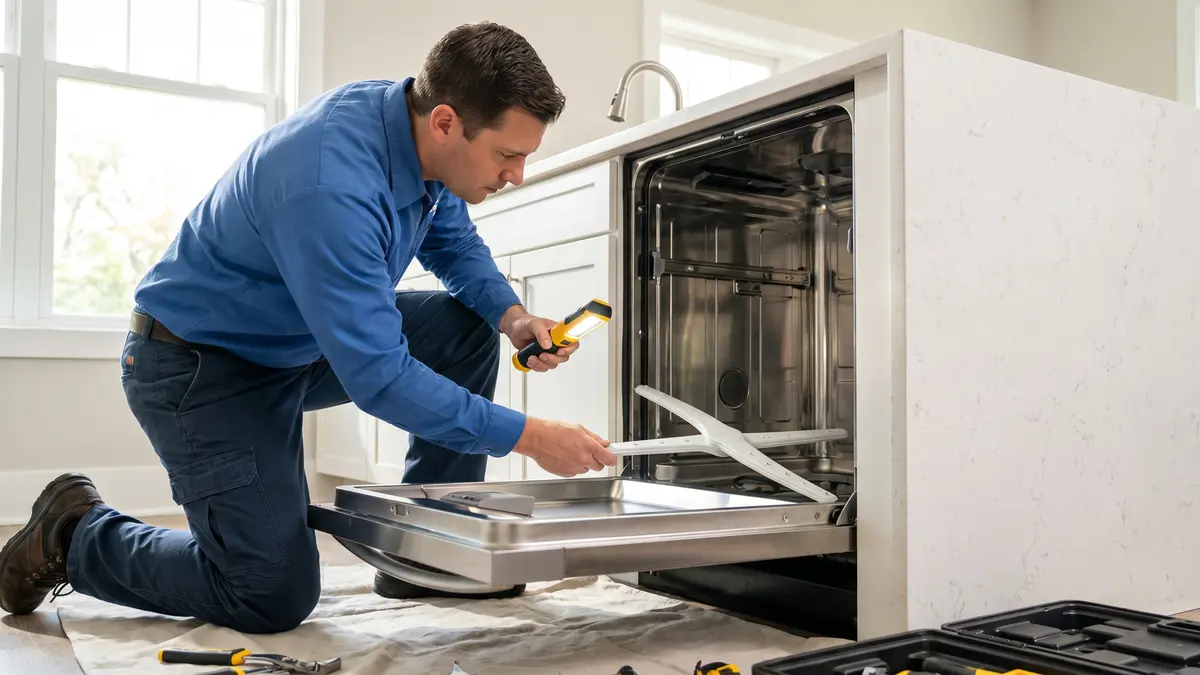 Dishwasher Repair Sacramento — PRO MAX technician at work