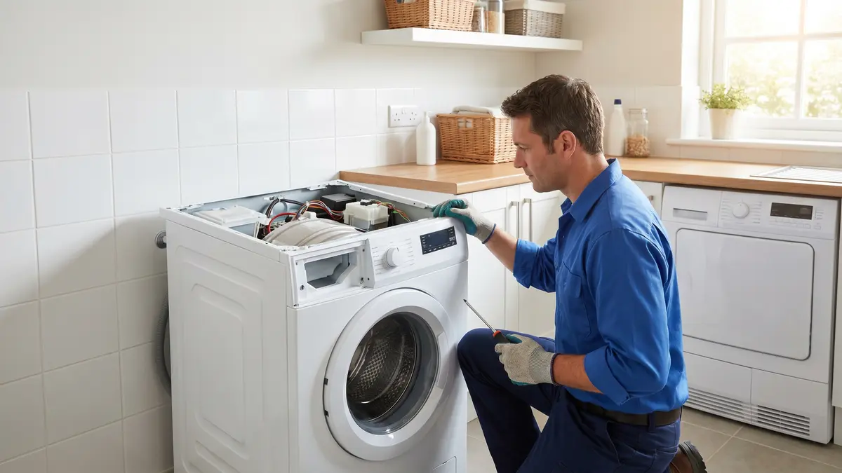 Washer & Dryer Repair Sacramento — PRO MAX technician at work